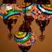 Authentic 4-Piece Ceiling Pendant Chandelier Mosaic Lamp Closed Set Sultan